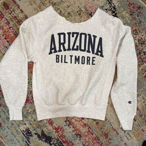 Vtg Champion Reverse Weave Arizona Crewneck Sweatshirt Gray‎ Size M